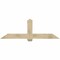 Ekena Millwork Eugene Rough Sawn Timber Gable Bracket, Douglas Fir, 72"W x 24"H x 6"D x 6"F, 8/12 Pitch GBW072X24X0606EUG00RDF - alternate 1